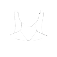 Horn Necklace (White 14K) preview - Popular Jewelry - New York