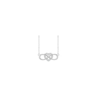 Infinity Intertwined Diamond Heart Necklace