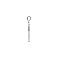 Natural Diamond Tennis Racket Pendant (14K)