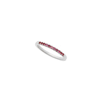 Pink Tourmaline Row Stackable Ring