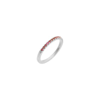 Pink Tourmaline Row Stackable Ring