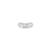 Round White Diamonds Contour Band (14K)