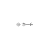 White Gold Ball Stud Earrings (14K)