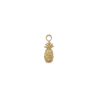 3D Textured Pineapple Pendant (14K)