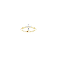 Baguette Diamond Cross Stackable Ring