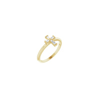 Baguette Diamond Cross Stackable Ring