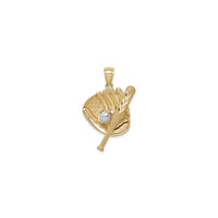 Baseball Bat, Glove and Ball Pendant (14K) front - Popular Jewelry - New York