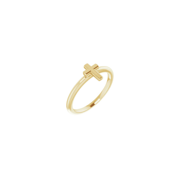 Bold Cross Stackable Ring (14K) main - Popular Jewelry - New York