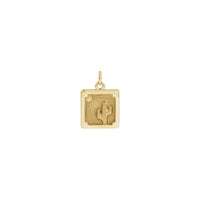 Cactus in the Desert Square Pendant