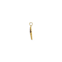 Chocolate Soft-Serve Ice Cream Pendant (14K)