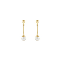 Cultured White Freshwater Pearl Dangle Earrings