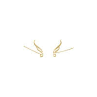 Dainty Wing Ear Climbers (14K) front - Popular Jewelry - New York