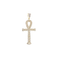 Diamond Curb Link Ankh Pendant (14K)