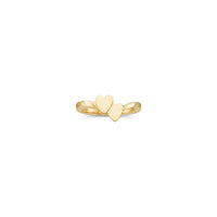Double Heart Signet Ring (14K)