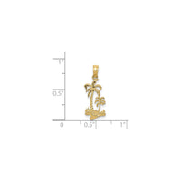 Double Palm Trees Pendant (14K)