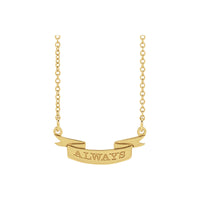 Engravable Achievement Ribbon Necklace