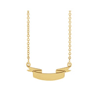 Engravable Achievement Ribbon Necklace