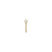 Filigree Racing Horse Pendant (14K)