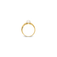 Freshwater Cultured Pearl Ribbed Ring (14K)