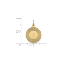 Golden Vinyl Record Pendant (14K)