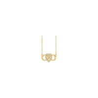 Infinity Intertwined Diamond Heart Necklace