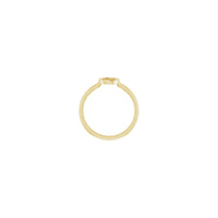 Initial O Ring (14K) setting - Popular Jewelry - New York