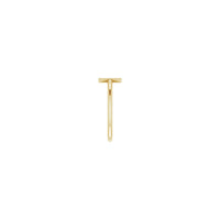 Initial X Ring (14K) side - Popular Jewelry - New York