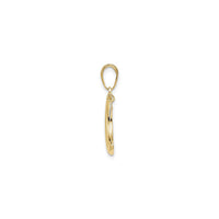 Moon with Dangling Star Pendant (14K)