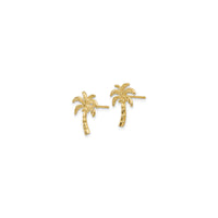 Palm Tree Stud Earrings (14K)