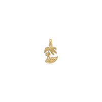 Palm Trees in the Sand Pendant (14K)