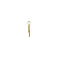 Paw Print Cutout Heart Pendant (14K)