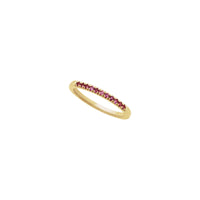 Pink Tourmaline Row Stackable Ring