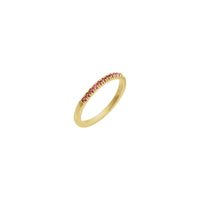 Pink Tourmaline Row Stackable Ring