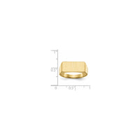 Rectangle Signet Ring (14K)