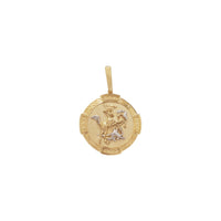 Two-Tone Saint George Medallion Pendant (14K)