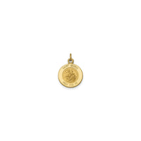 Solid Saint George Medal Pendant (14K)