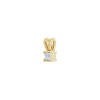 Solitaire Square Princess-Cut Diamond Pendant (14K)