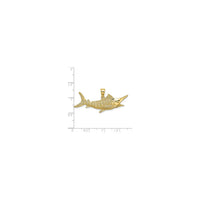Textured Marlin Fish Pendant (14K)