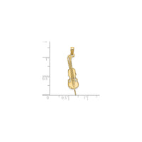 Tiny Upright Bass Pendant (14K)