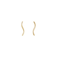 Wavy Ear Climbers (14K) front - Popular Jewelry - New York