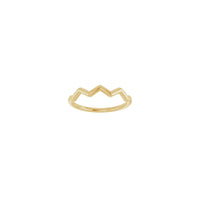 Zig Zag Stackable Ring (14K) front - Popular Jewelry - New York