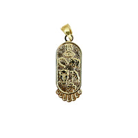 Seven Lucky Charms Cartouche Pendant (14K)