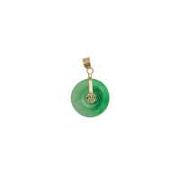 Fortune Jade Disk Pendant (14K)