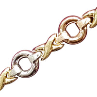 Tricolor XOXO Bracelet (14K)