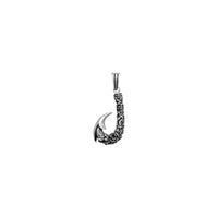 Dark Fishing Hook (Sterling Silver)