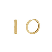 Plain Huggie Earrings (14K)