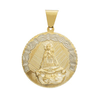 Two-Tone Caridad de Cobre Medallion Pendant (14K)