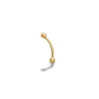 Curved Barbell Ball Eyebrow Piercing (14K)
