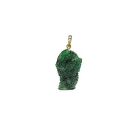 Diamond Pixiu Jade Pendant (14K)