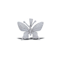 Iced-Out Butterfly Pendant (Silver)